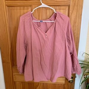 Old Navy Dusty Rose Blouse
